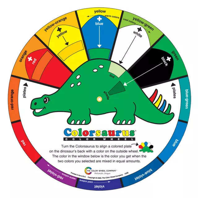 Color Wheel Company Colorsaurus - Enfants Couleur Roue