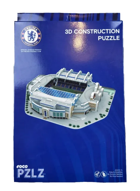 Chelsea FC Football Stadium 3D Construction Puzzle Model Stamford Bridge Toy