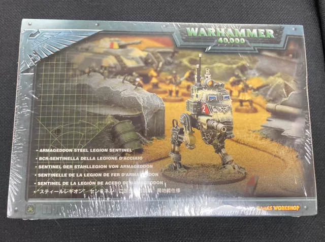 Warhammer 40K Armageddon Steel Legion Sentinel Plastic/Metal OOP  Imperial Guard