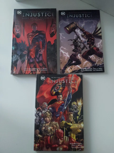 DC Injustice Year Five Vol 1, 2, 3 Hardcover and TPB Book lot