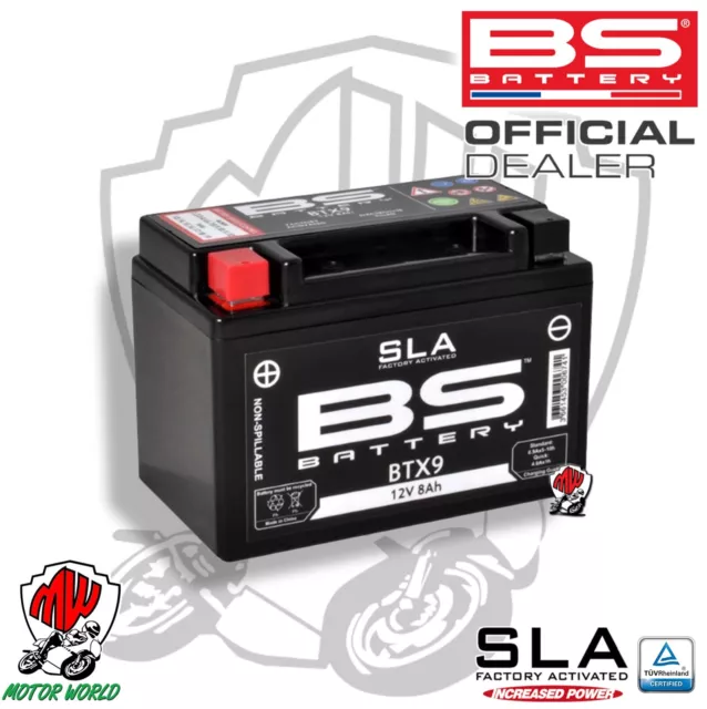 Batería BTX9 BS Battery SLA Activo Lista Suzuki Quadsport 400 2008