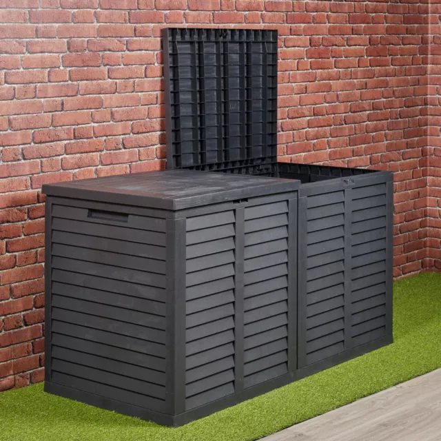 LARGE 750L GARDEN Storage Outdoor Box Plastic Utility Chest Unit Box