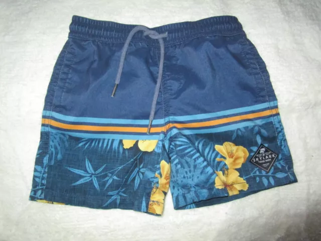 Boys Skylark navy pull on  board shorts  Size 4