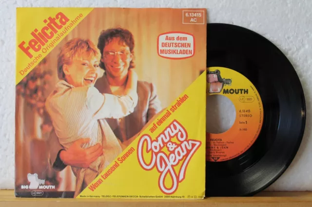 7" - CONNY & JEAN - Felicita (Deutsche Originalaufnahme) CV: Al Bano / R. Power