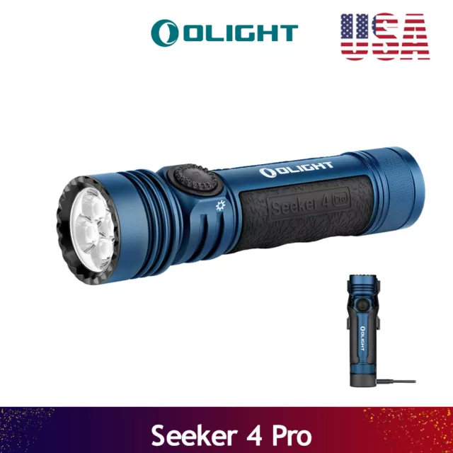 OLIGHT Seeker 4 Pro Powerful Flashlights  4600 Lumens MCC or Type-C Rechargeable