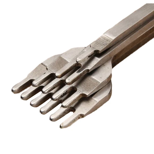 Stylish Silver Leather Punch Tool Set Ideal for Leather Key Cases and Wallets