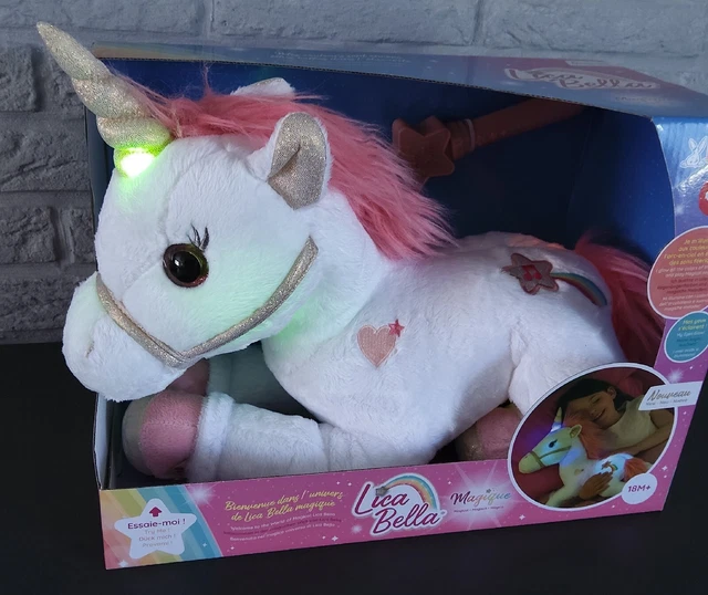 Peluche licorne store lica bella lumineuse