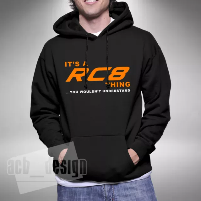 RC8 Adult Hoodie Superbike Motorbike Bikes Road Bike Biker Race