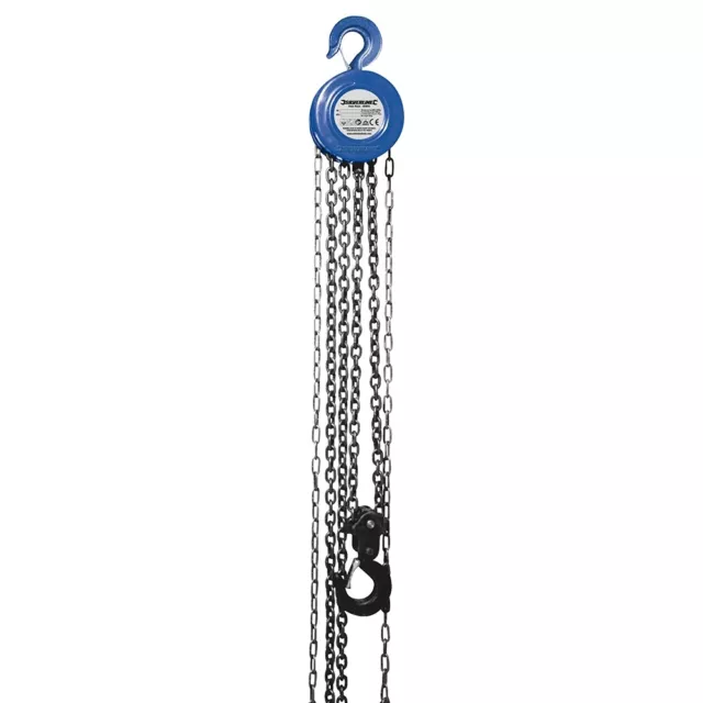 Silverline 868692 - 2000kg / 3m Lift Height Chain Block & Tackle