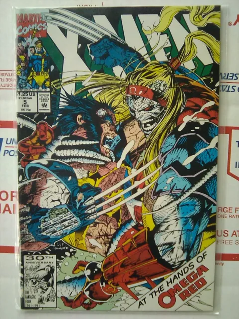 X-men #5 1992 NICE Omega Red Marvel Comics xmen x men 5 February 1992 VOLUME 2