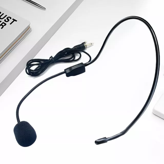 3.5MM Thread Headworn Wired Microphone Headset Voice Amplifier Speaker Univer F1