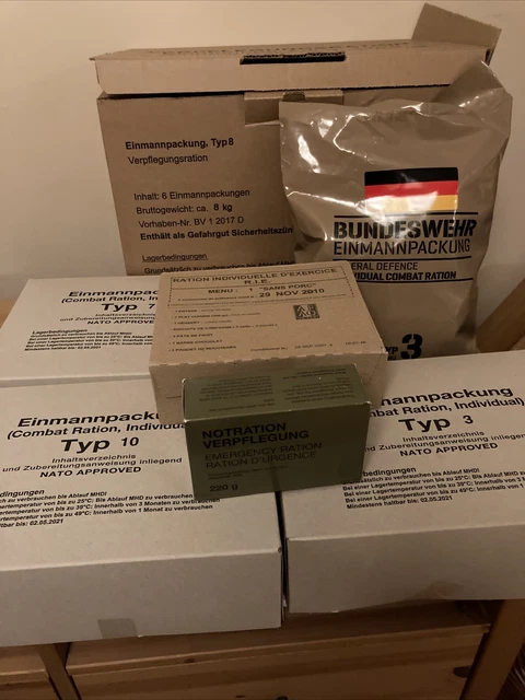 Biscuits De Survie Blindés Bundeswehr EPA – MRE – Idéal Pour Preppers Et Bushcraft