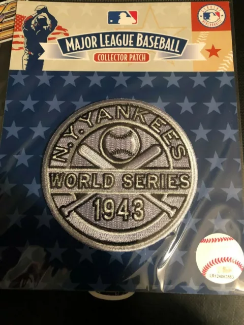 1943 New York Yankees  World Series Champions Baseball Jersey Patch Logo