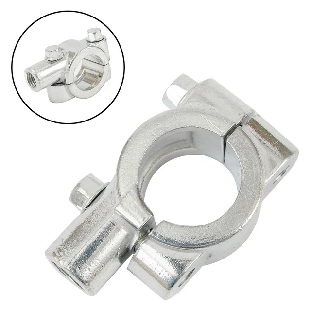 7-8 Motorcycle Handlebar Mirror Adaptor Clamp On Mount Brackets 10mm Chrome