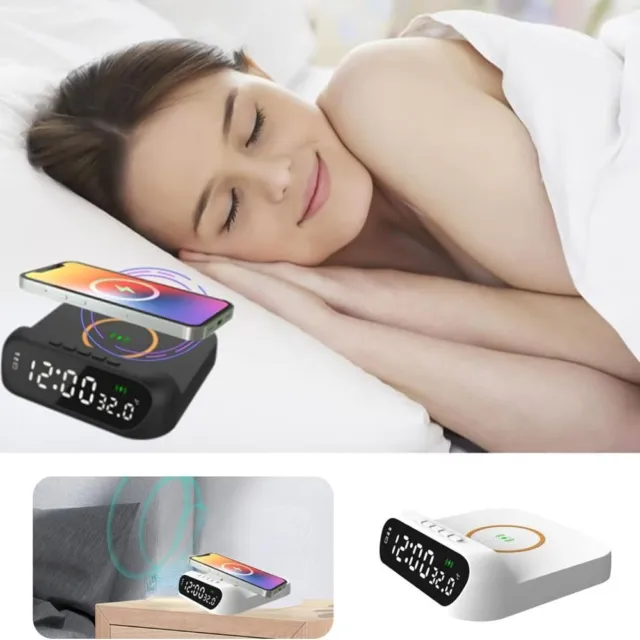 Lightnice™ - Réveil LED RGB Chargeur à Induction – EcocoStyle