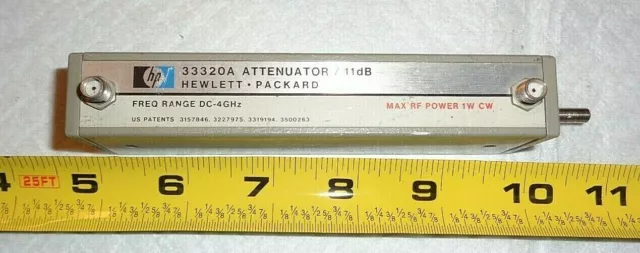 HP / Agilent / Keysight 33320A Attenuator / 11dB Freq Range DC-4GHz