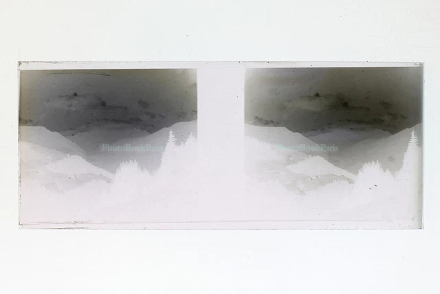 Montagne France Photo NEGATIF PL51L29n7 Plaque de verre Vintage 1933