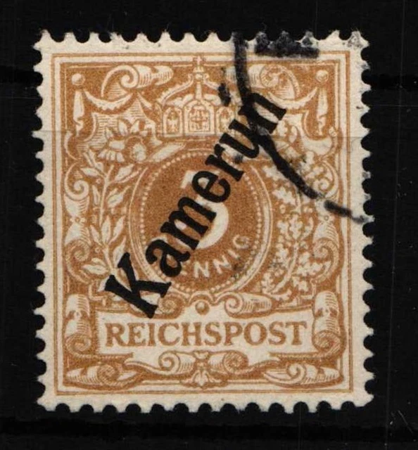 Deutsche Kolonien Kamerun 1b gestempelt geprüft Jäschke BPP #HY007