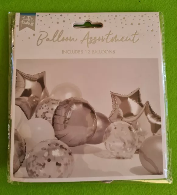 12 x palloncini premium misti festa di compleanno colori assortiti forme taglie NUOVI