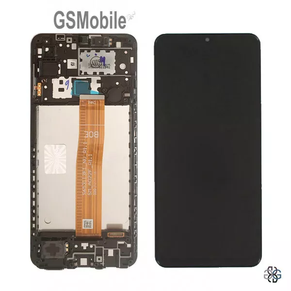 Display Ecran LCD Tactile Touch Cadre Noir Samsung Galaxy A12 A125F Original