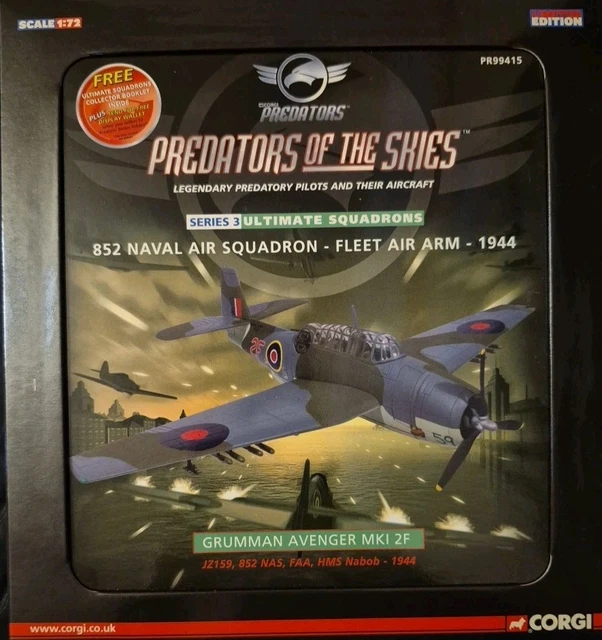 CORGI AVIATION PREDATORS Series 2 Grumman TBM-3 Avenger PR99409