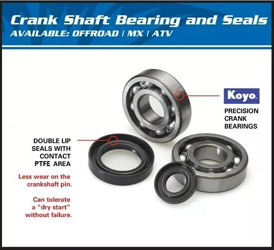 1974-1991 Yamaha DT175 All Balls Crank Shaft Bearing Kit 3