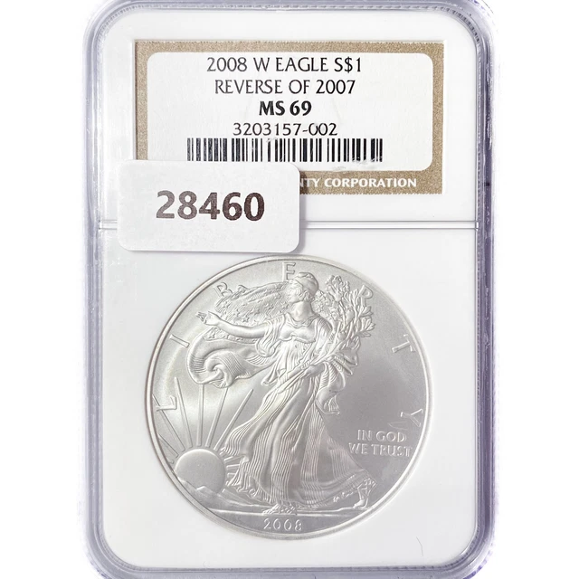 2008-W ASE Coin NGC MS69 Rev 2007