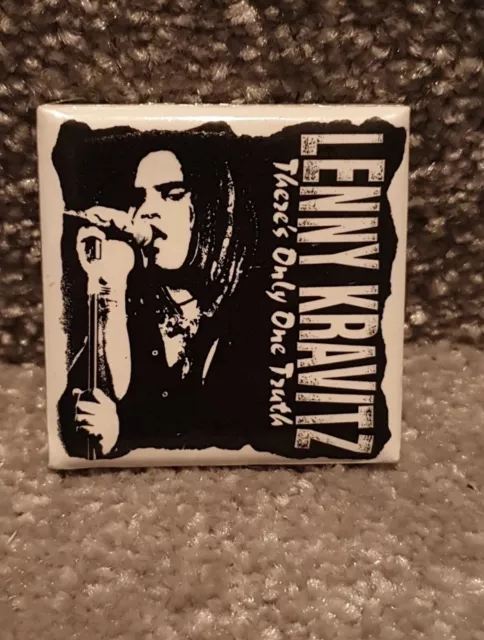 LENNY KRAVITZ Pin There's Only One Truth Vintage 90s band Pin Pinback Badge 1991