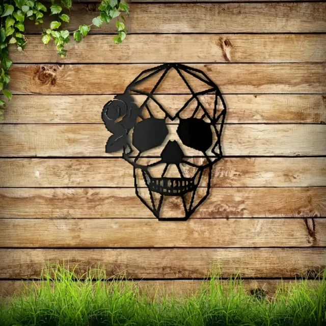 Skull Art Wall Decor Metal Decor Halloween Decor Interior Outdoor Home Decor