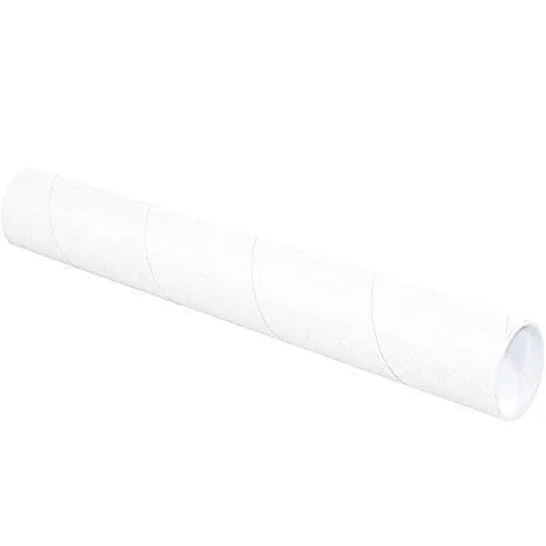  AVIDITI Cardboard Tubes with Caps, 36L x 3W x 3H, Pack of 24   Poster Tube for Mailing and Storage of Blueprints, Artwork, Crafts, Long  Art Holder, 36 inches : Office
