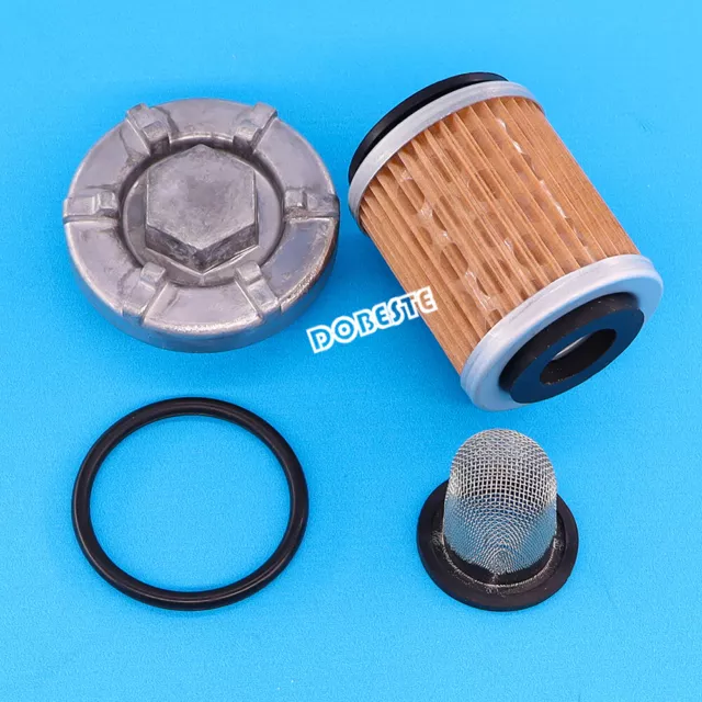 Oil Drain Plug Strainer Oil Filter Set For Yamaha Big Bear 350 Kodiak 400 Raptor