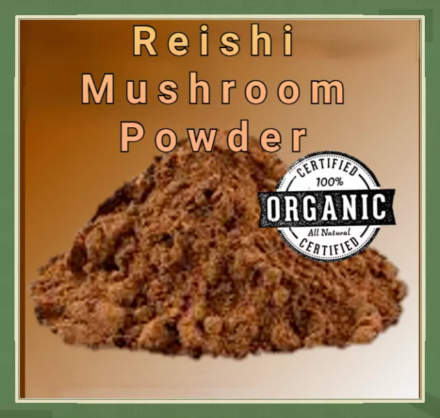 Reishi-Pilz-Pulver - Premium Qualität Bio - QUICK POST