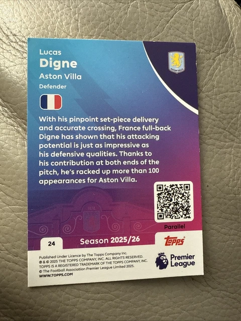 LUCAS DIGNE TOPPS 2025/26 04/50 £16.13 - PicClick UK