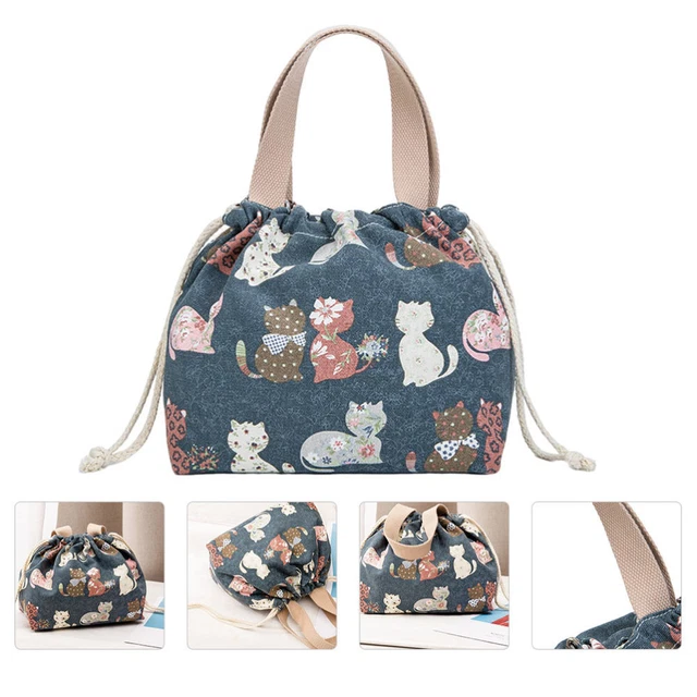1 pieza Práctico Bolso de Mano Almuerzo Bolsa Bento Bolso Bento Japonés