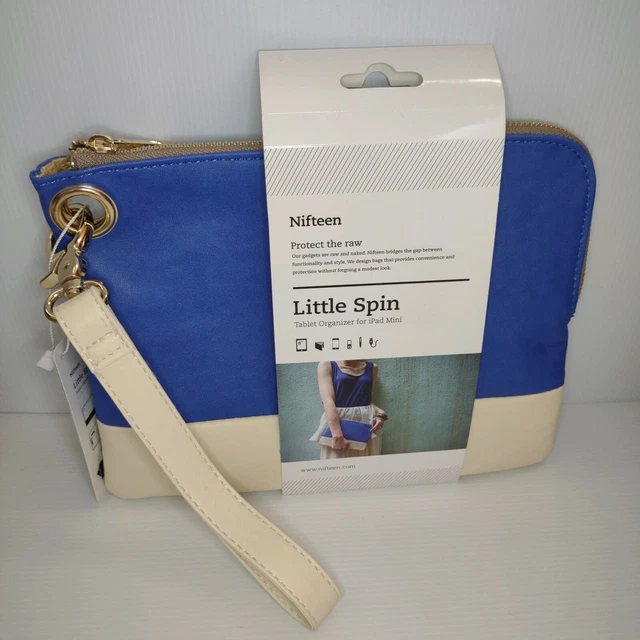 Nifteen Little Spin iPad Mini 1/2/3/4/8" Tablet Organizer Carry Case Wrist Band