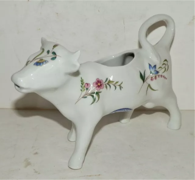 COW Creamer Pitcher Porcelain Floral BIA Cordon Bleu France