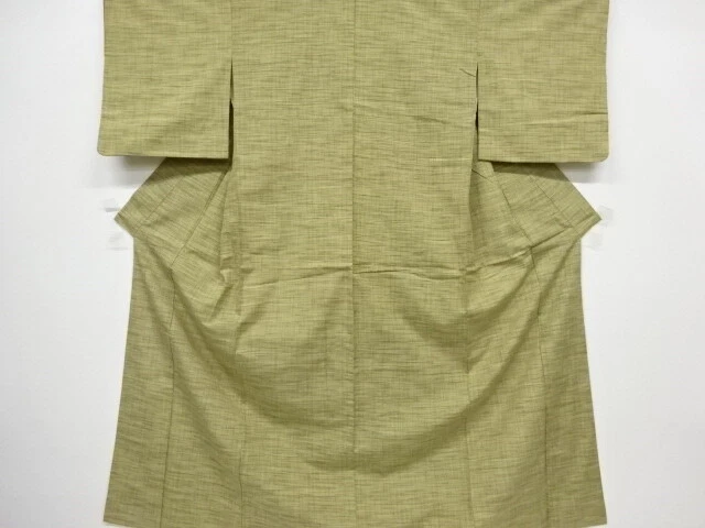 6745356: Japanese Kimono / Antique Kimono / Tsumugi / Woven Grid