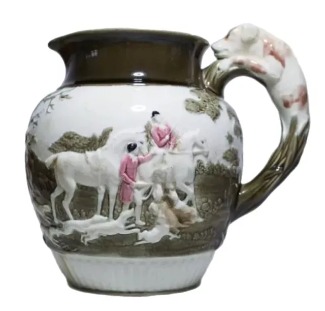 Antique WEDGWOOD John Peel Jug or Pitcher C1933 Ceramic Porcelain Hunting Scene