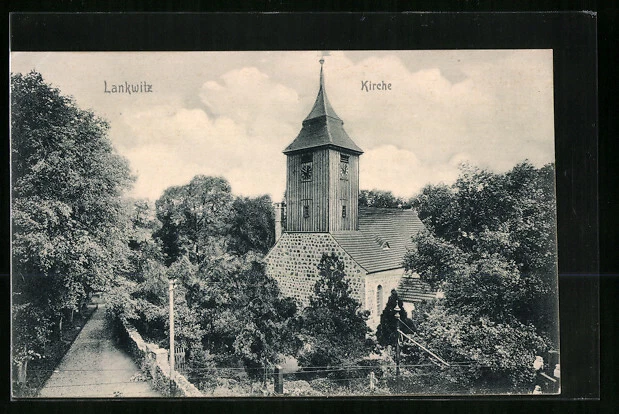 AK Berlin-Lankwitz, Blick zur Kirche