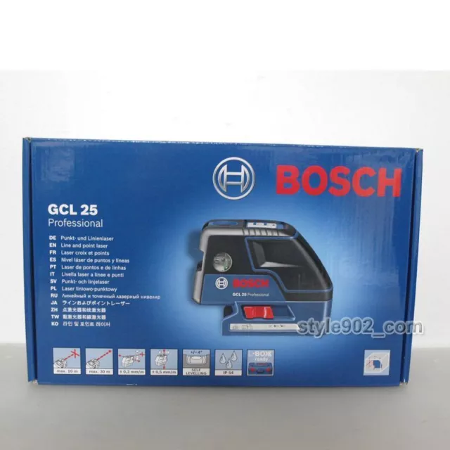 Originale Bosch GCL25 allineamento autolivellante a cinque punti laser a linea trasversale - FedEX