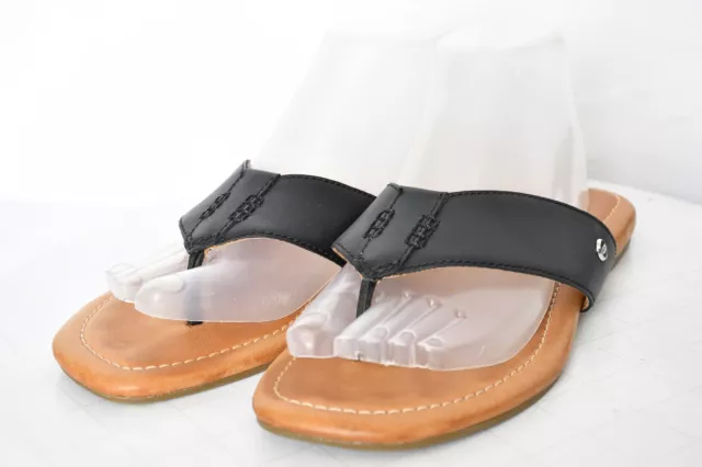Ugg Australia Womens 1142177 Carey  Leather Open Toe Flip Flop Sandals Sz 8
