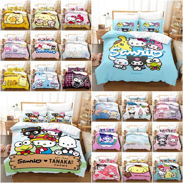 Sanrio Hello Kitty My Melody Bedding Set Doona/Duvet/Quilt Cover Pillowcases Set 2