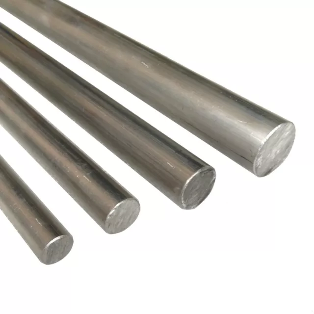 Aluminium Round Bar 300mmx 8mm, 10, 12, 16, 20, 25.4, 33, 39mm Rod Alloy 6060 &