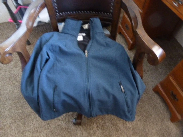 Columbia Jacket Women's Large Titanium Omni-Shield Full Zip Soft Shell Blue