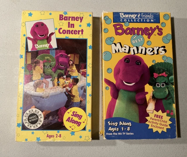 BARNEY 2-COMBO SET - Barney in Concert (VHS, 1991), Barney's Best ...