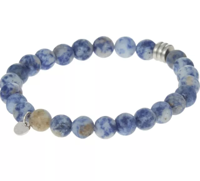 Tateossian Blue Beaded Sodalite Bracelet BR1981