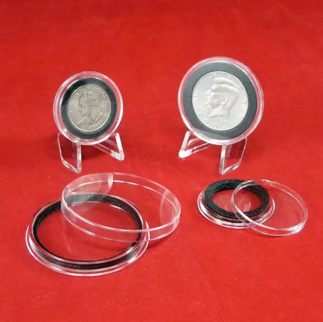 Airtite Coin Holder Capsules  - Choose Your Black Ring Type Model and Quantity