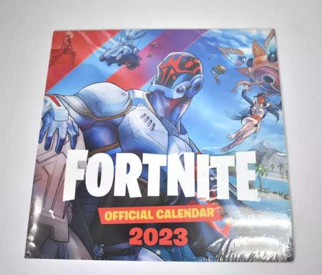 FORTNITE SQUARE WALL Calendar Month To View 2023 By Epic Games 12" x 12