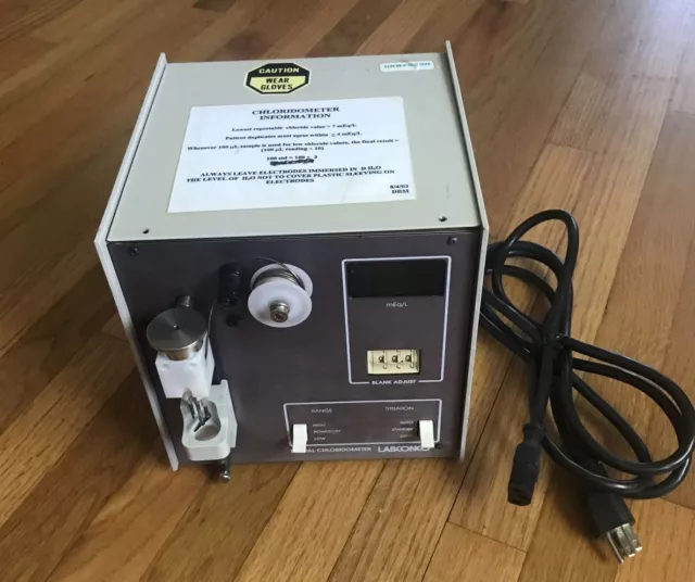 Labconco Digital Chloridometer 4425000 - Laboratory Chloride Titrator - Tested
