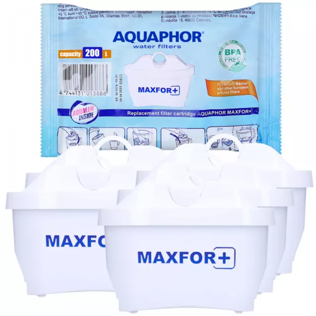 Cartouches filtrantes de remplacement pour les carafes d'eau Aquaphor Maxfor